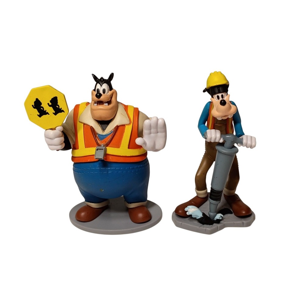 Disney 4" PVC Toy Figure Pete As Crossing Guard Mickey‎ Mouse Friends Play Set